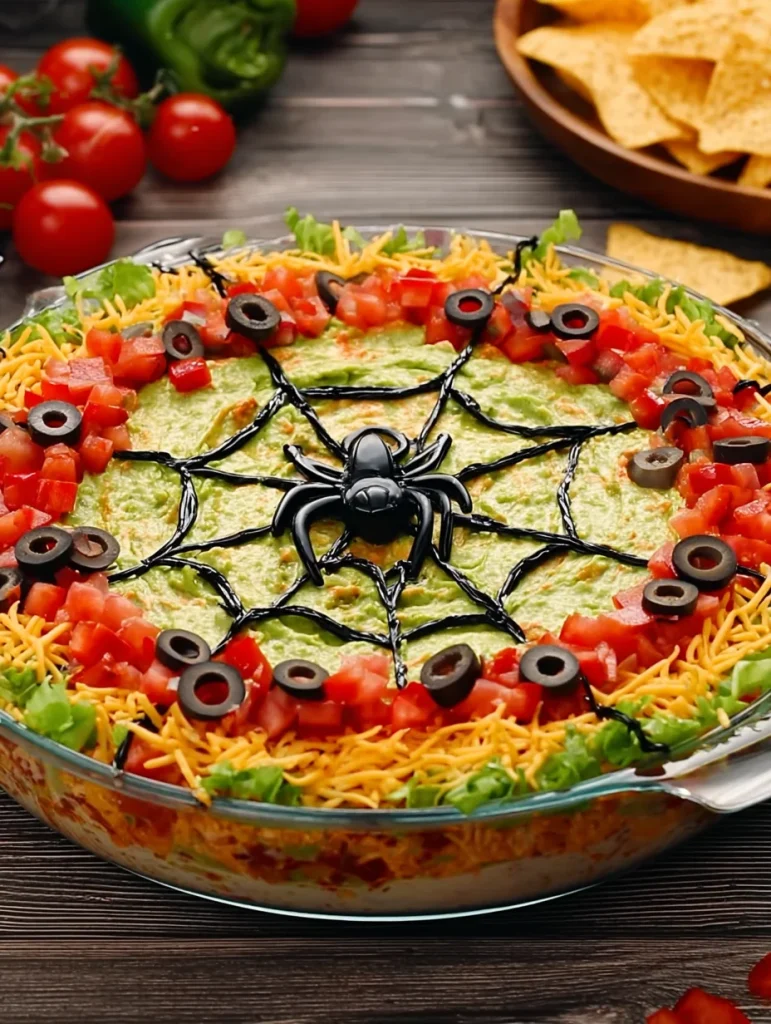Spider Web Taco Dip