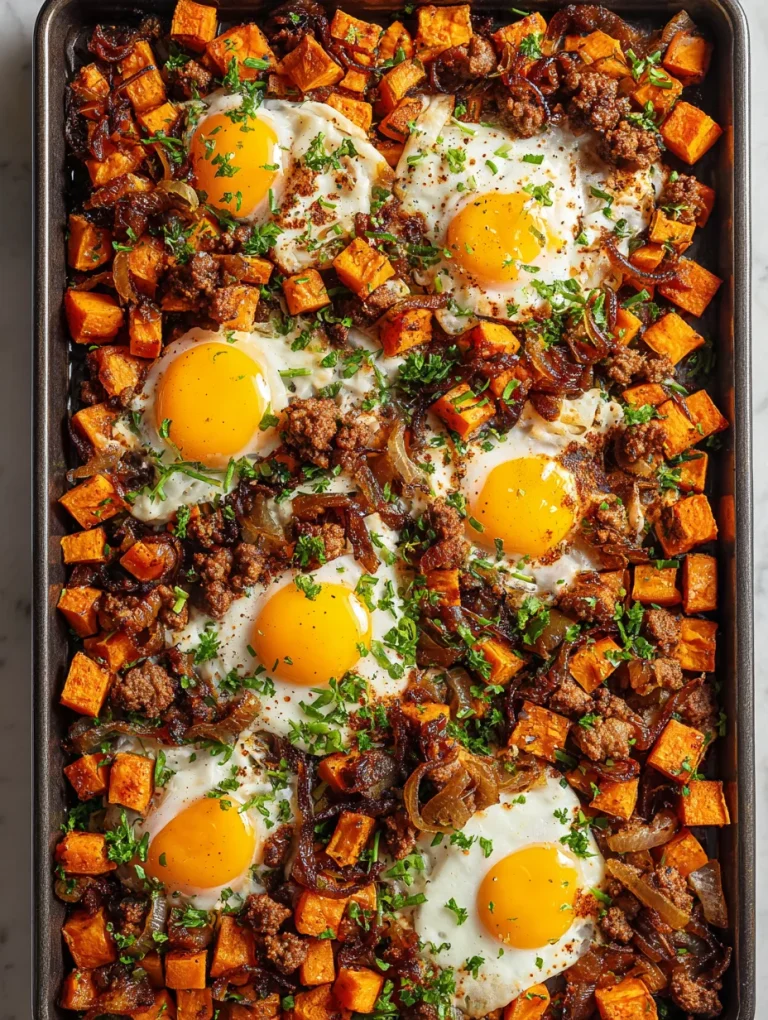 Sweet Potato Hash with Sausage & Onions
