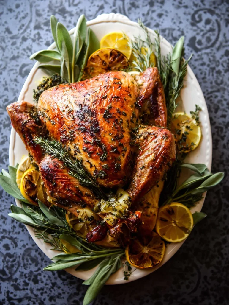 Thanksgiving Roast Turkey with Herbs & Citrus