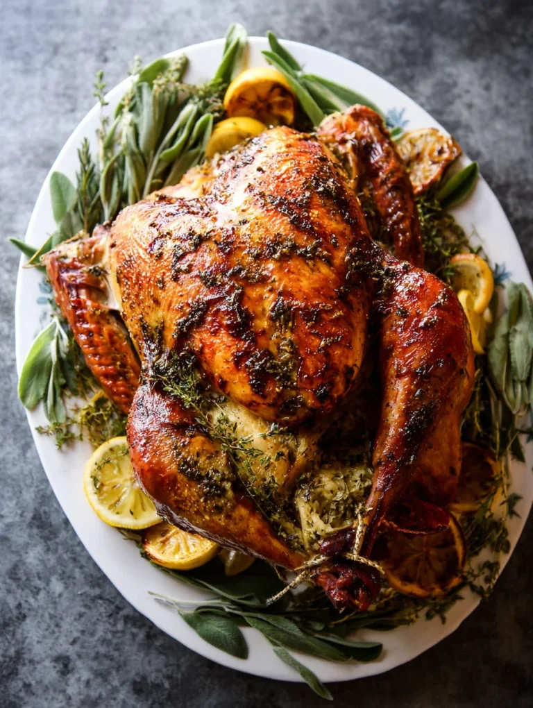Thanksgiving Roast Turkey with Herbs & Citrus