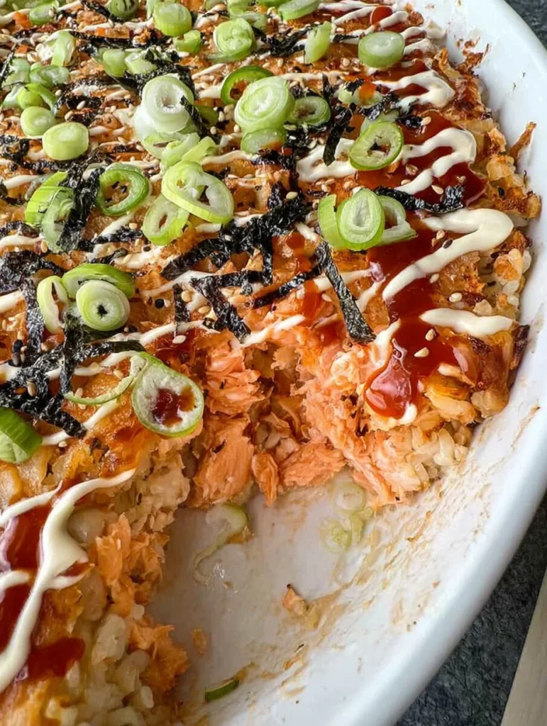 Viral Spicy Salmon Sushi Bake