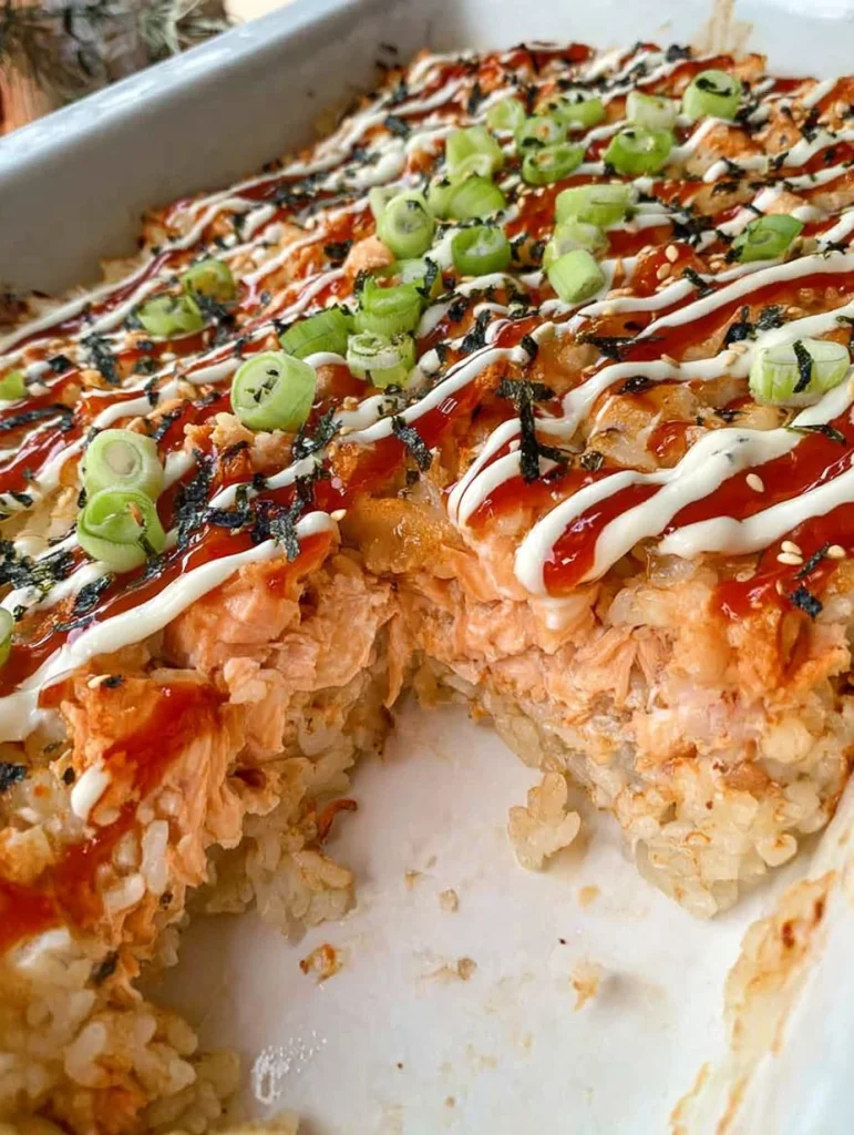 Viral Spicy Salmon Sushi Bake