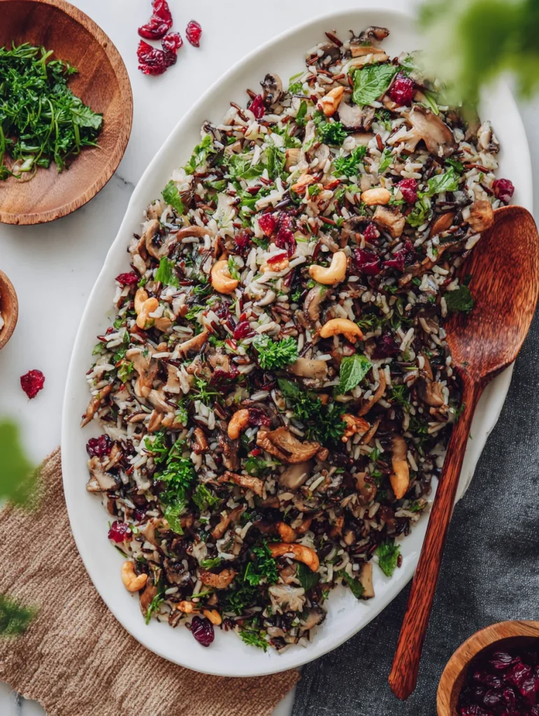 Wild Rice & Mushroom Salad