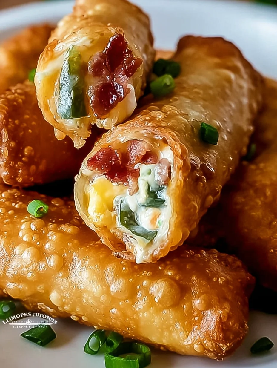 bacon jalapeno popper eggrolls