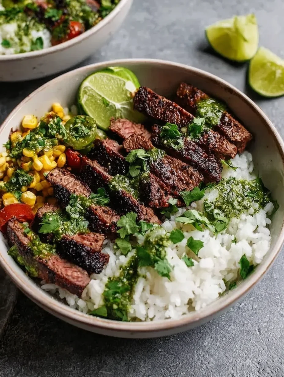 cilantro lime steak bowls