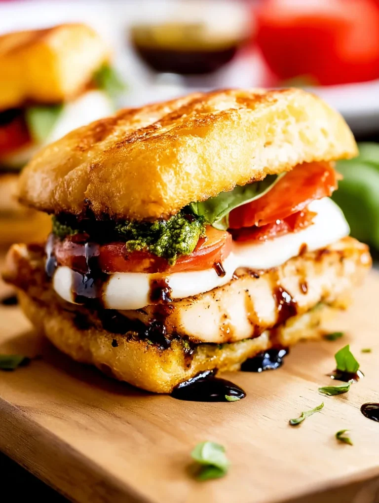 pedto chicken caprese grilled sandwich