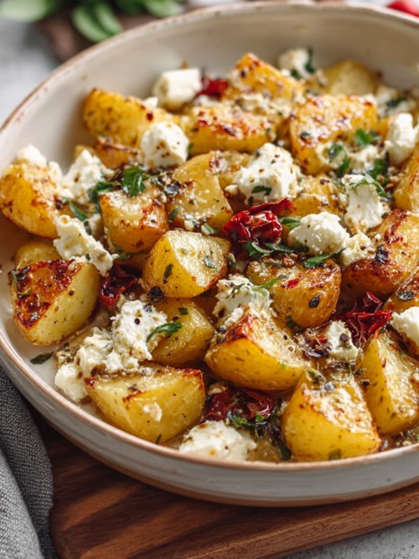Baked Feta Potatoes