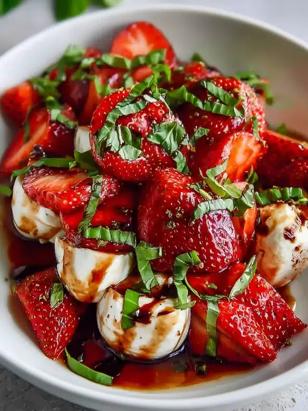 Balsamic Strawberry Caprese