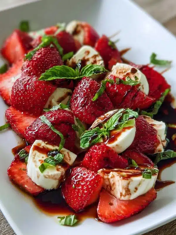 Balsamic Strawberry Caprese