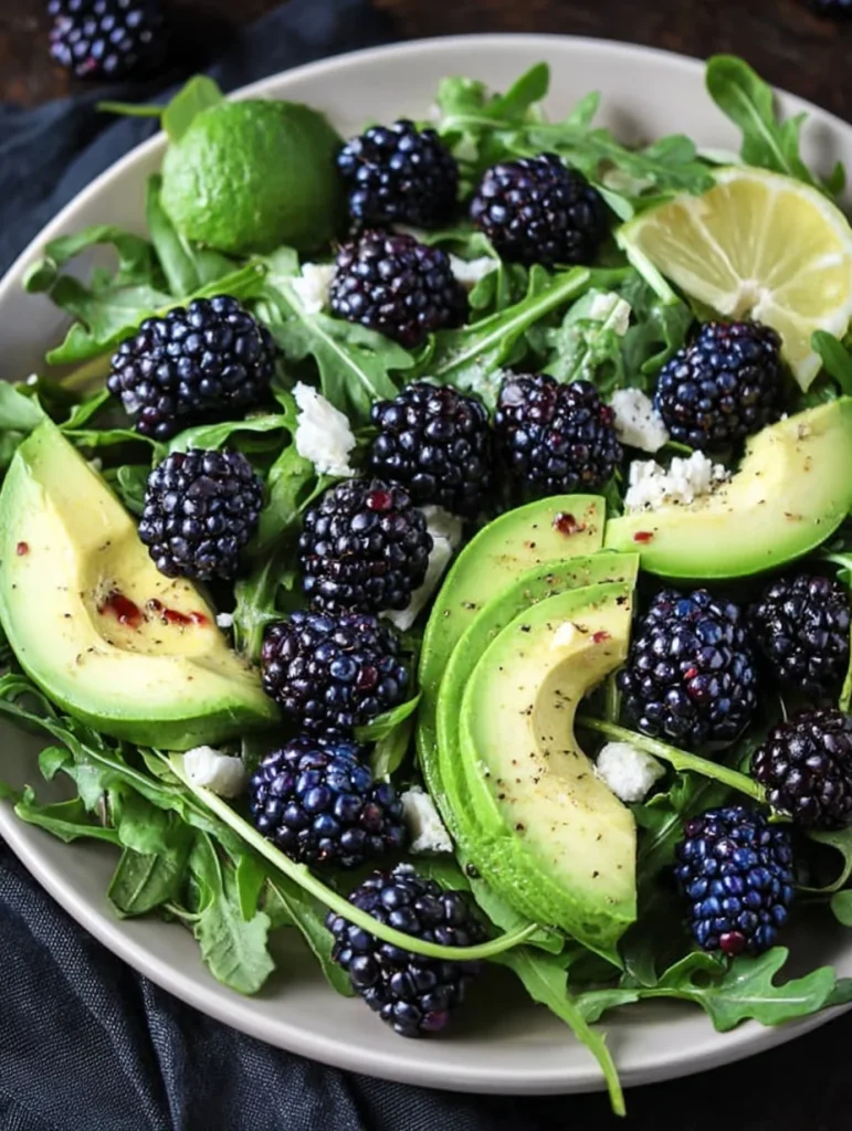 Blackberry, Avocado, and Arugula Salad