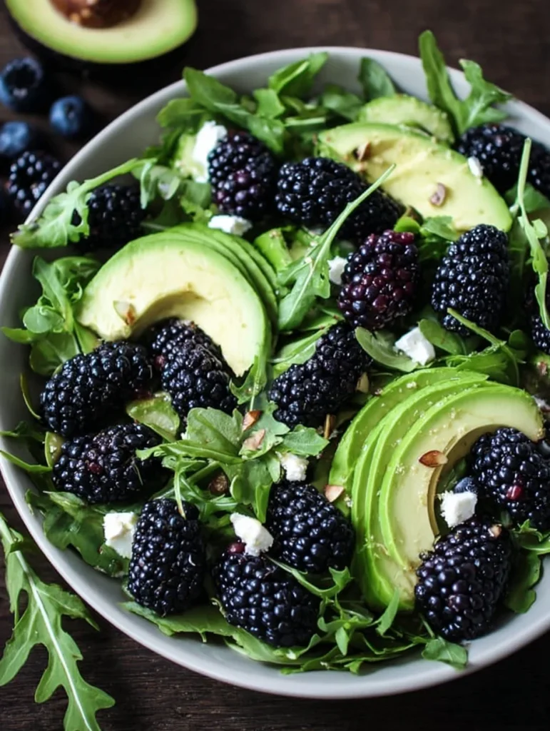 Blackberry, Avocado, and Arugula Salad