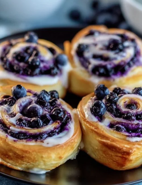 Blueberry Cheesecake Swirl Rolls