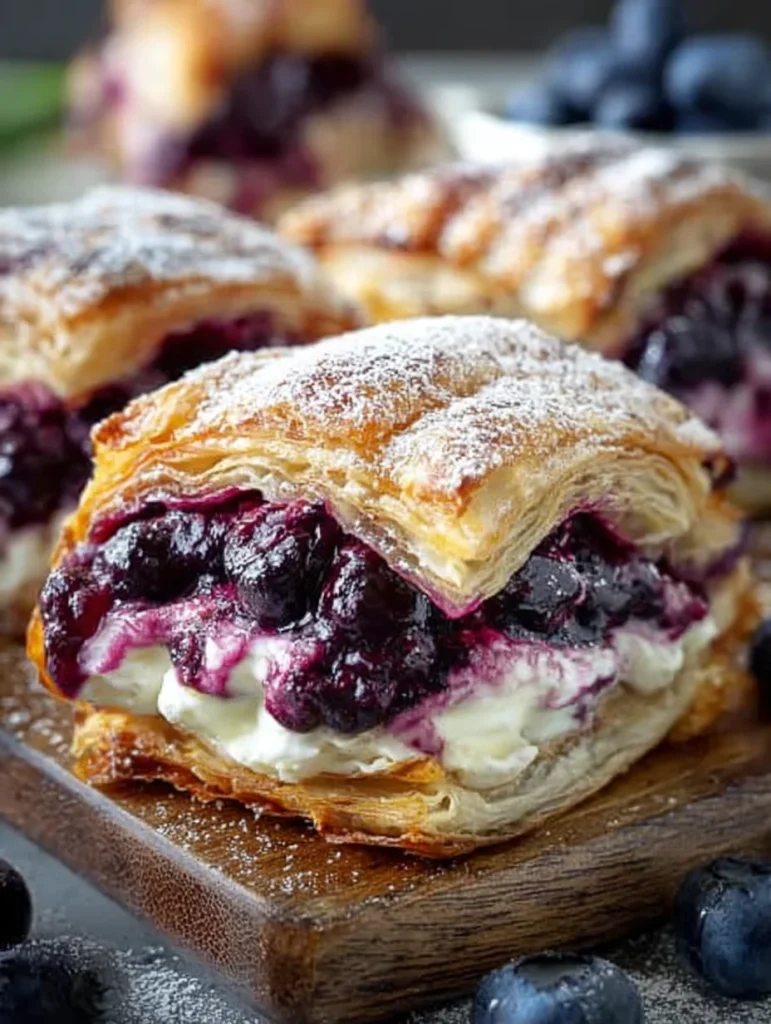 Blueberry Cream Cheese Puff Pastry