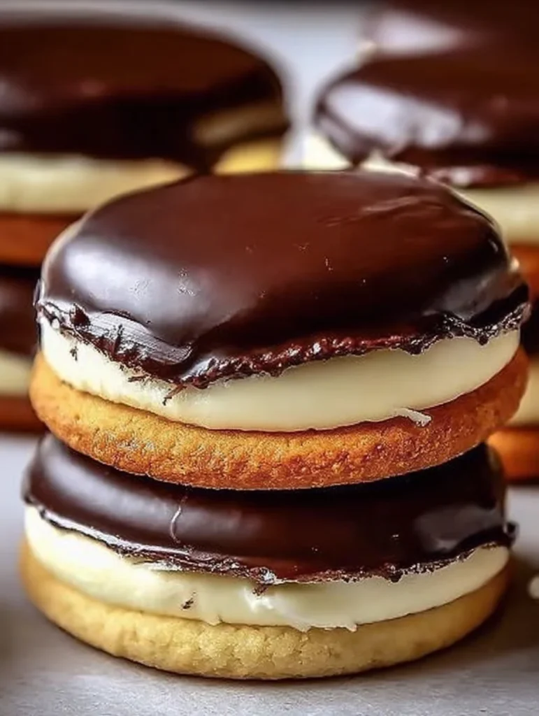 Boston Cream Pie Cookies