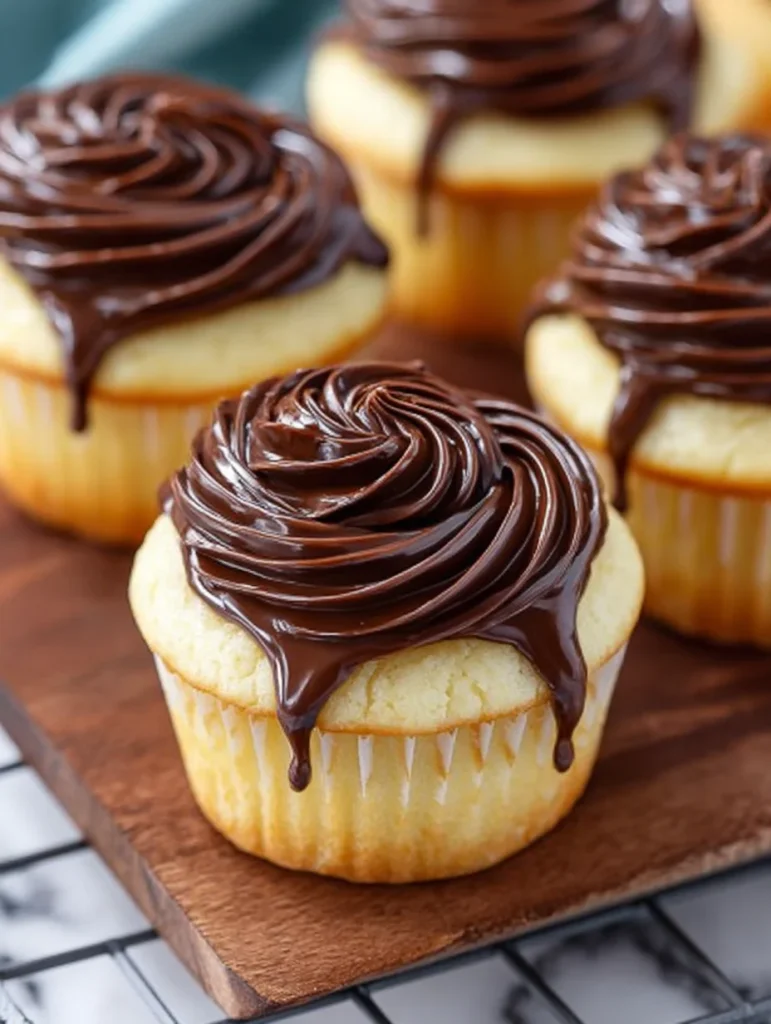 Boston Cream Pie Cupcakes