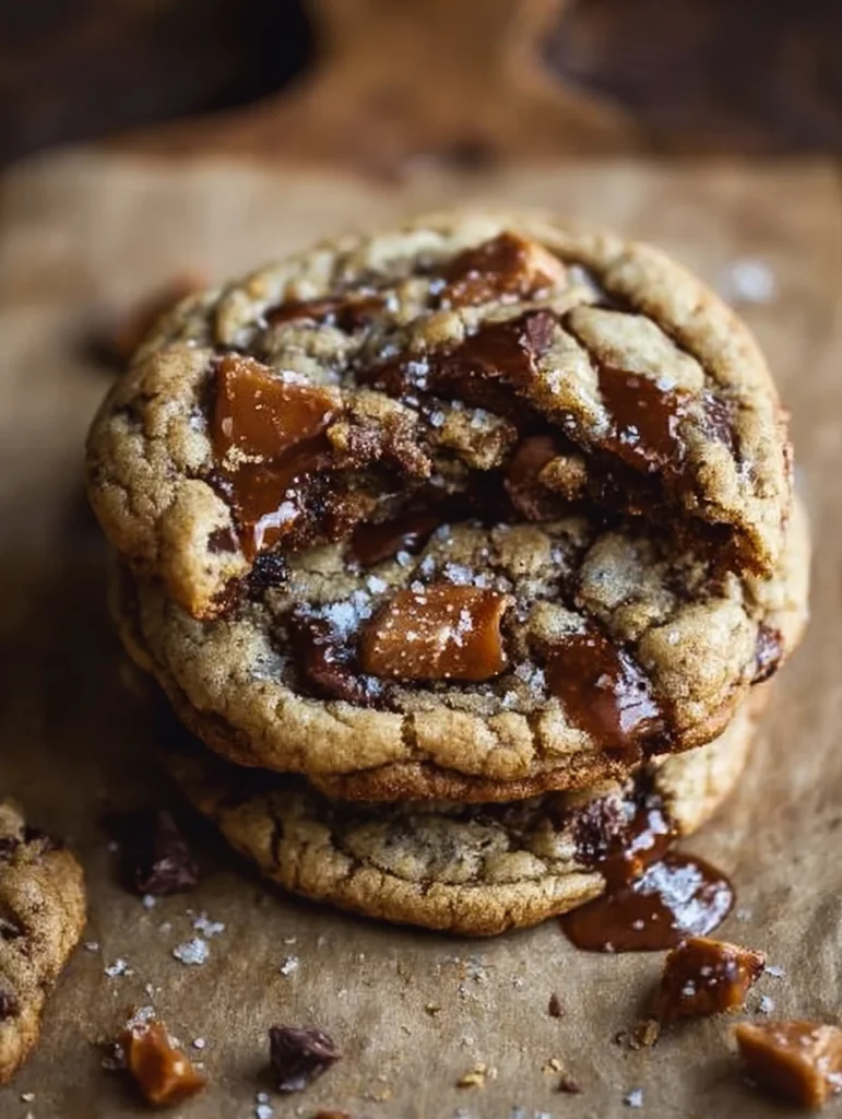Browned Butter Toffee Chocolate Chip Cookies
