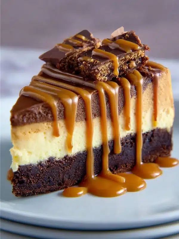 Brownie Caramel Cheesecake