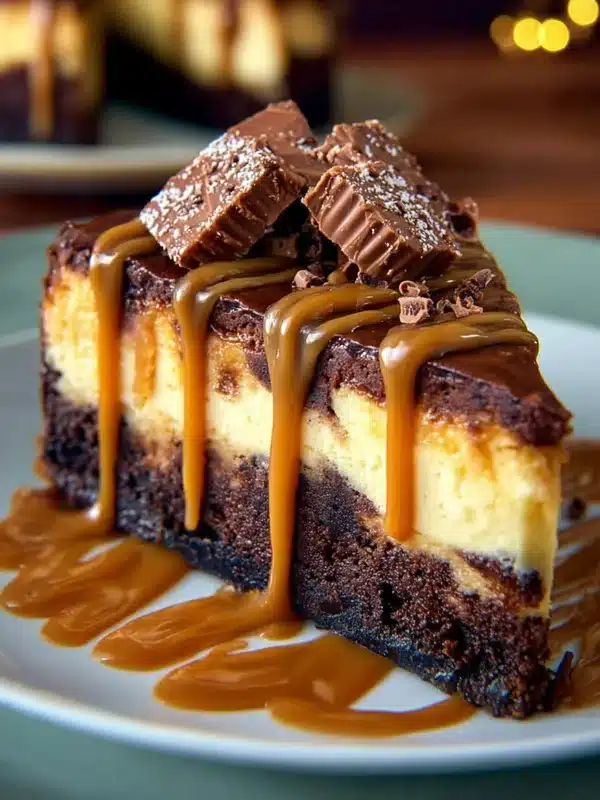 Brownie Caramel Cheesecake
