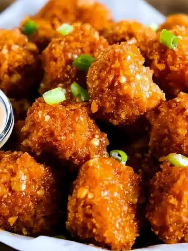 Buffalo Air Fryer Popcorn Chicken
