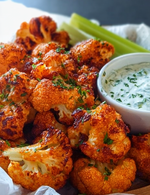 Buffalo Cauliflower Bites