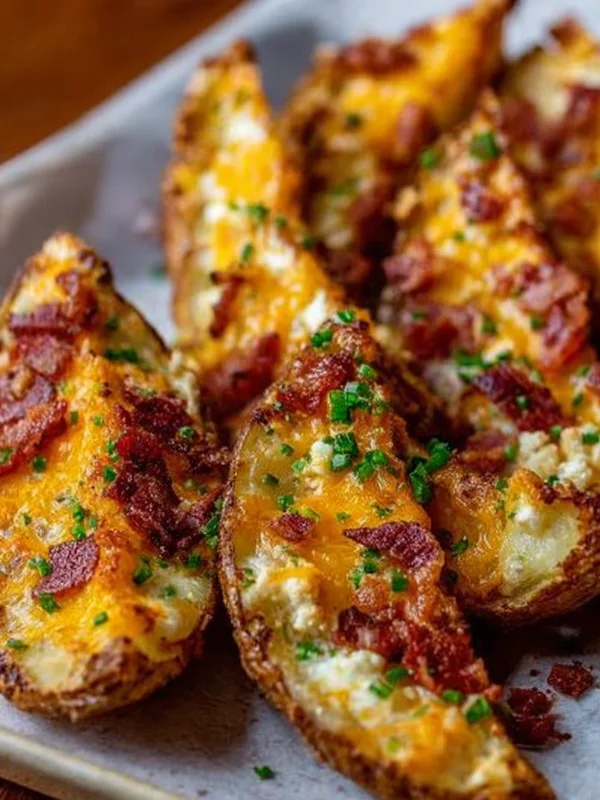 Cheddar Bacon Potato Wedges