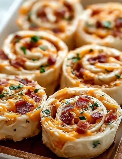 Cheddar Bacon Ranch Pinwheels