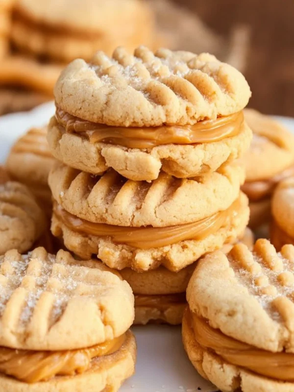 Chewy Peanut Butter Sandwich Cookies