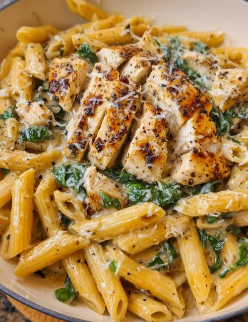 Chicken Spinach Pasta