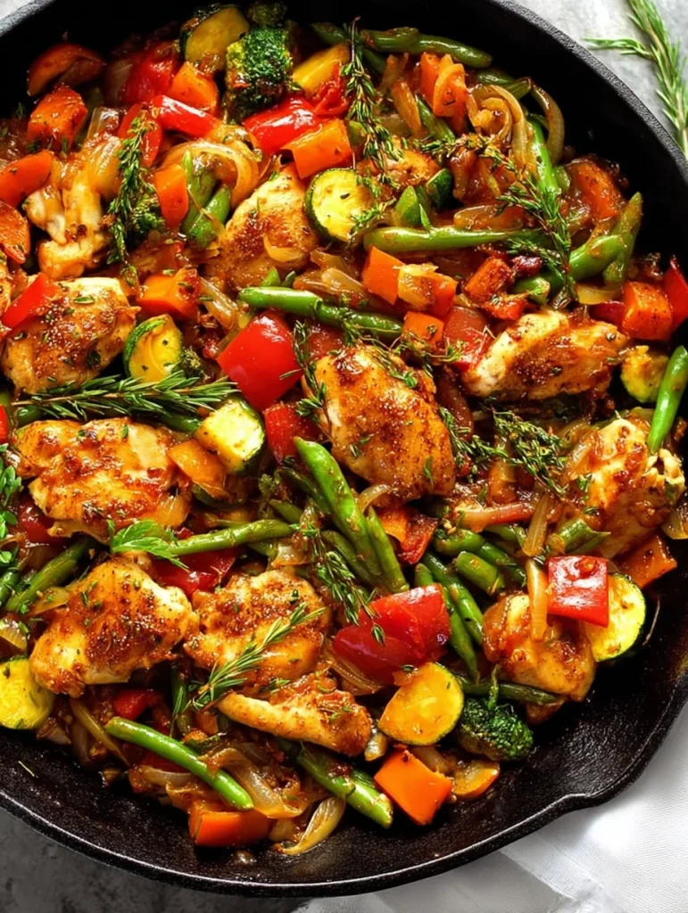 Chicken and Vegetables Skillet