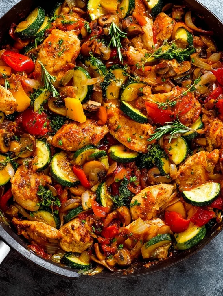 Chicken and Vegetables Skillet