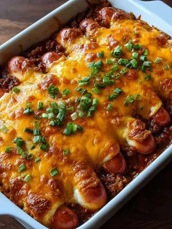 Chili Cheese Dog Bake