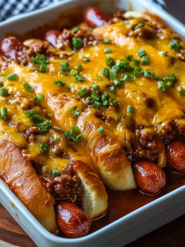 Chili Cheese Dog Bake