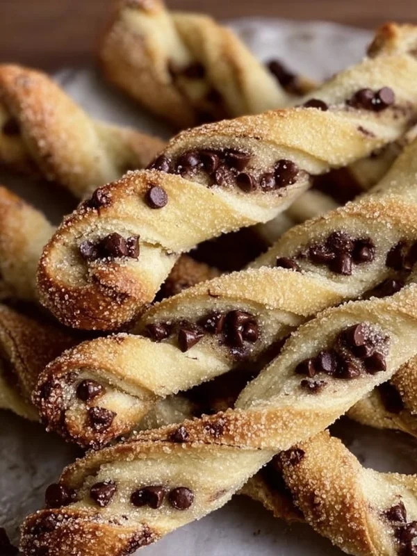 Chocolate Chip Cookie Dough Twists