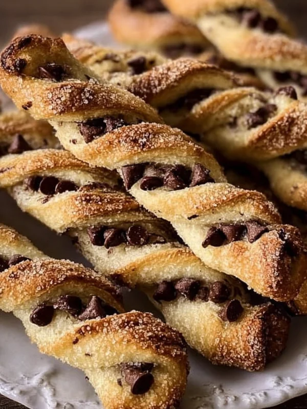 Chocolate Chip Cookie Dough Twists