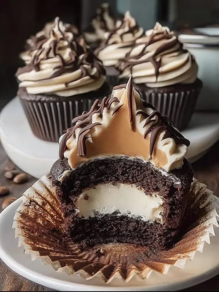 Chocolate Coffee Cream Cupcakes