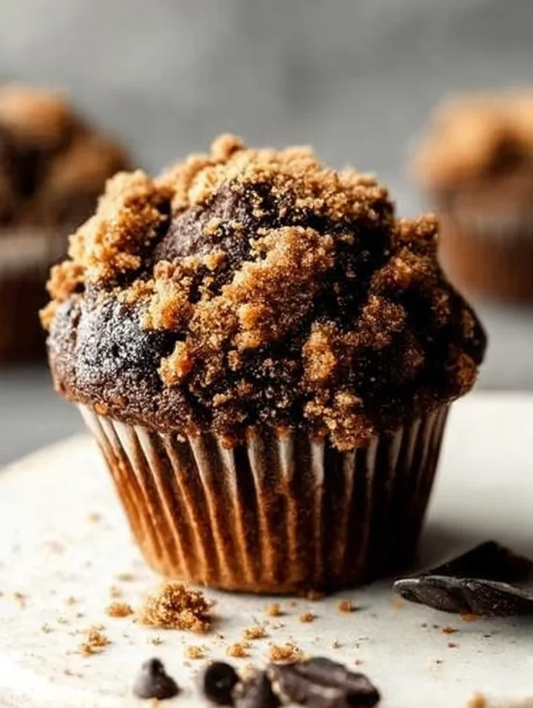 Chocolate Coffee Toffee Crunch Muffins
