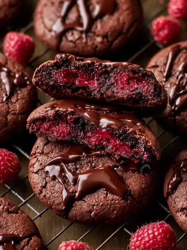 Chocolate Raspberry Cookies