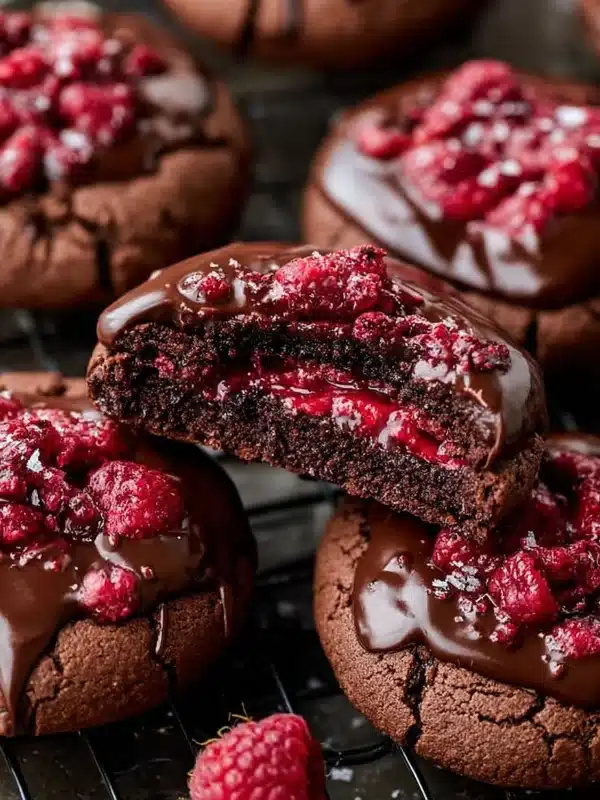 Chocolate Raspberry Cookies