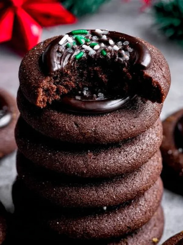 Chocolate Thumbprint Cookies