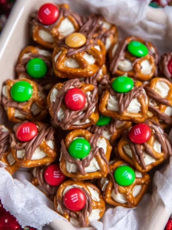 Christmas Pretzel Hugs