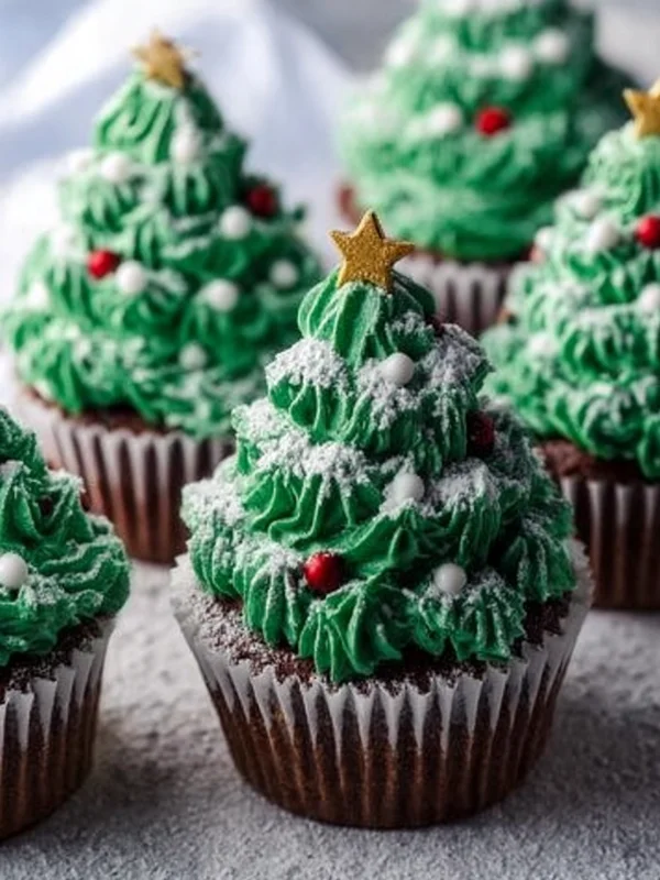 Christmas Tree Cupcakes
