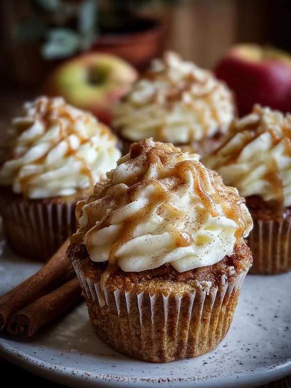 Cinnamon Apple Cider Cupcakes