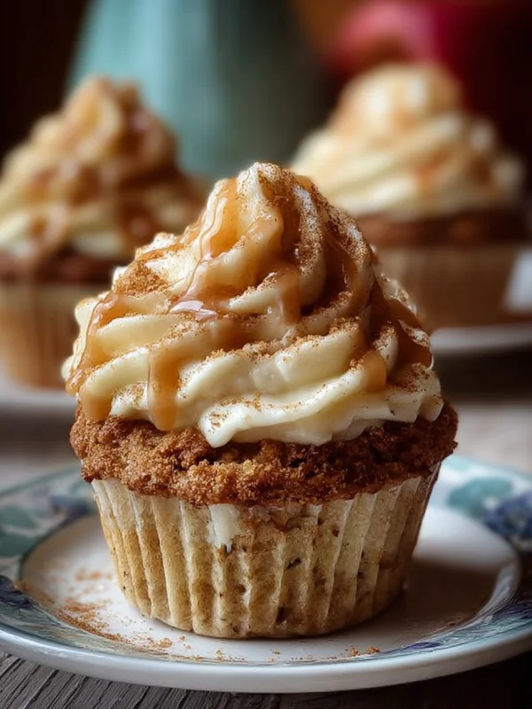 Cinnamon Apple Cider Cupcakes