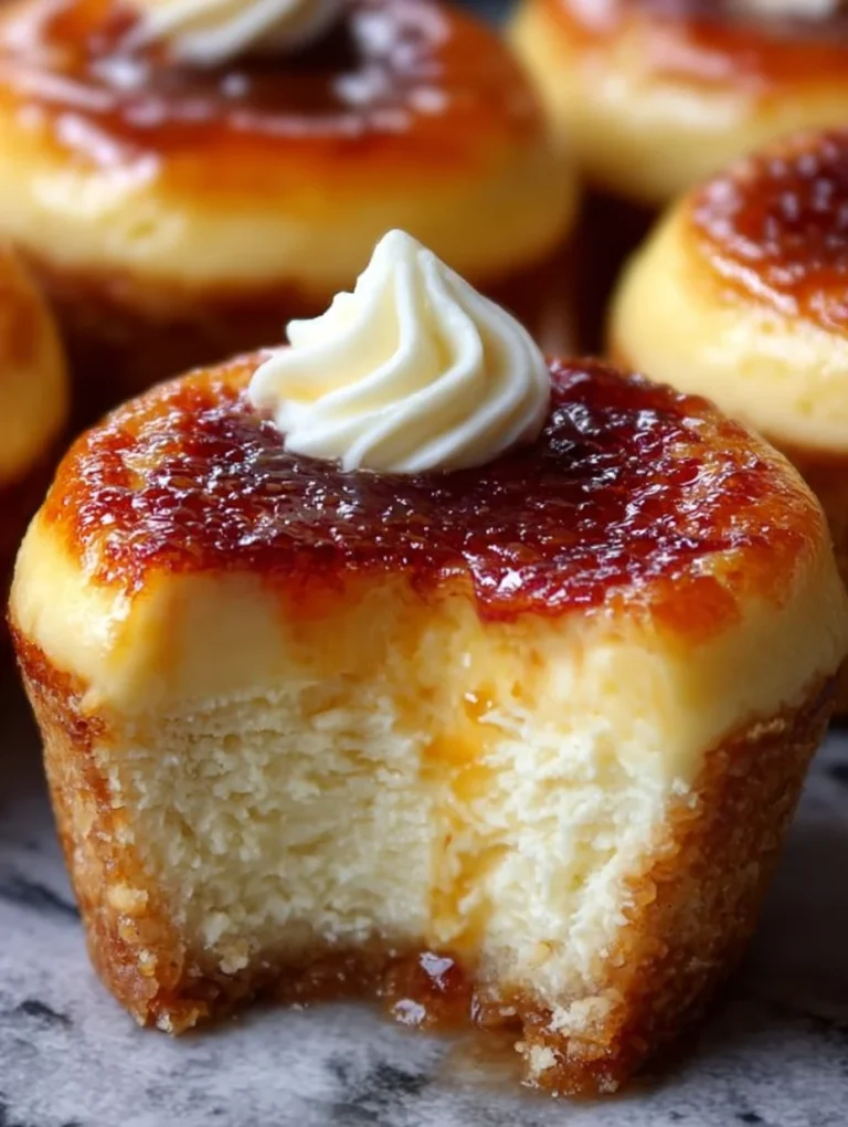 Crème Brûlée Cheesecake Cupcakes
