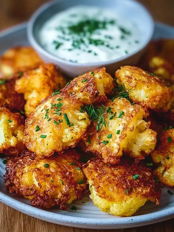 Crispy Cauliflower Fritters