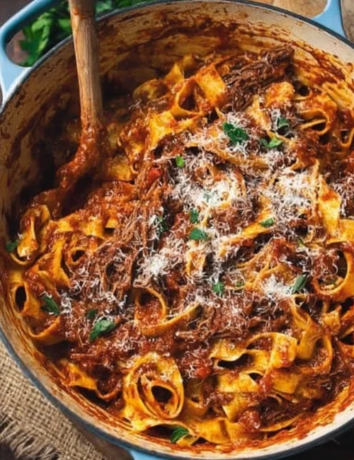 Dutch Oven Short Rib Ragu with Pappardelle