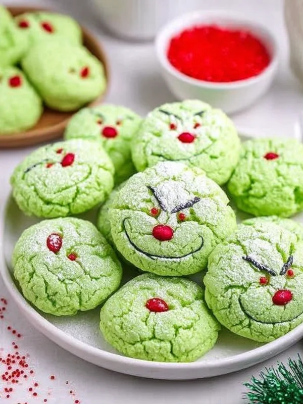 Grinch Cookies Recipe for Christmas