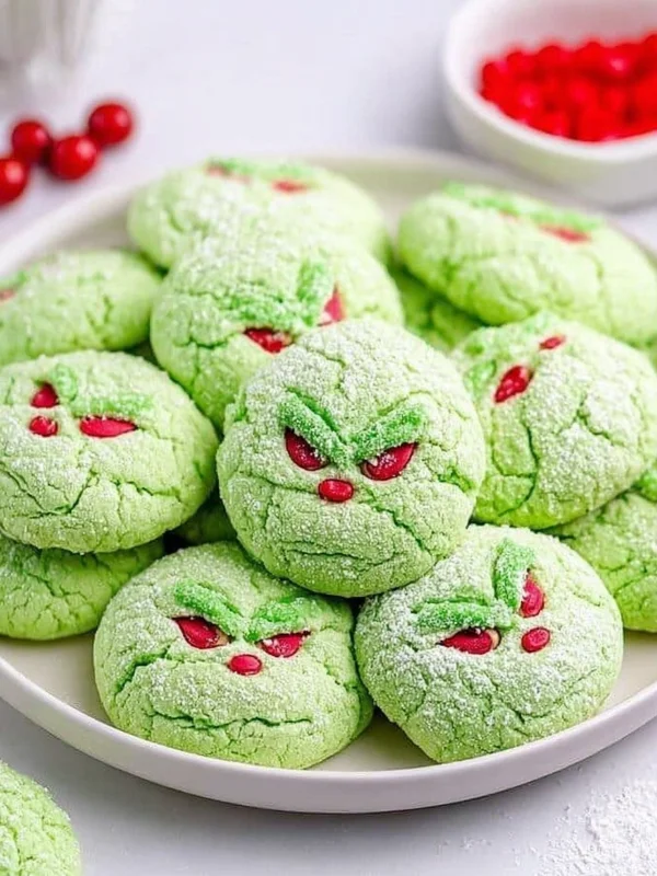 Grinch Cookies Recipe for Christmas