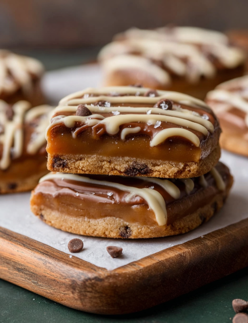 Espresso Caramel Cookie Dough Bars