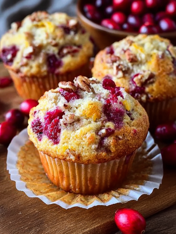 Fresh Cranberry Orange Muffins